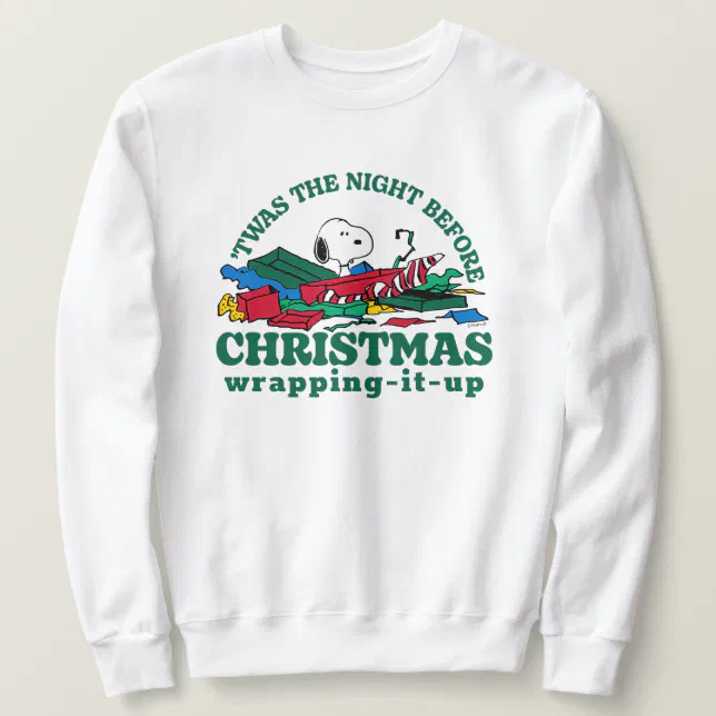 Peanuts | Snoopy 'Twas the Night Before Christmas Sweatshirt | Zazzle