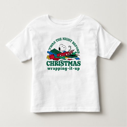 Peanuts  Snoopy Twas the Night Before Christmas Toddler T_shirt