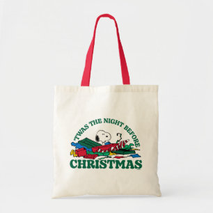 Peanuts Snoopy 'Twas the Night Before Christmas Tote Bag