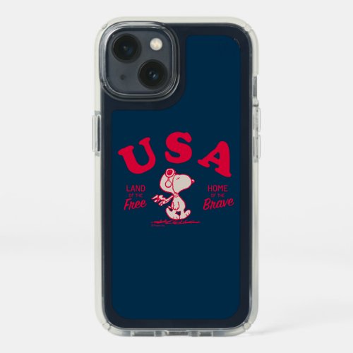 Peanuts  Snoopy USA Land of the Free Speck iPhone 13 Case