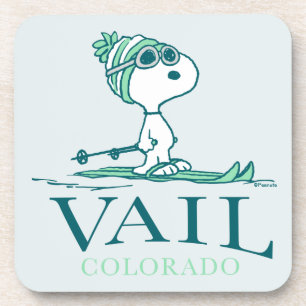 Peanuts   Snoopy Vail Colorado Beverage Coaster