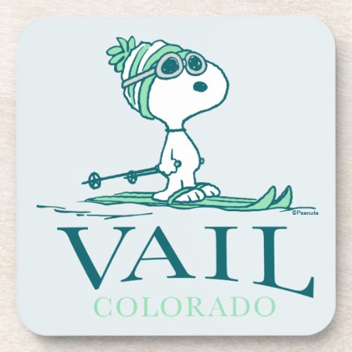 Peanuts  Snoopy Vail Colorado Beverage Coaster