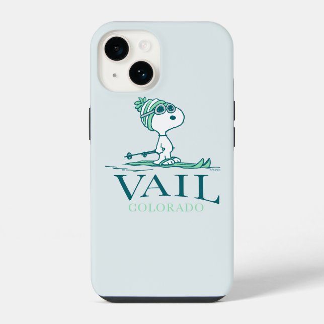 Peanuts | Snoopy Vail Colorado Iphone Case (Back)