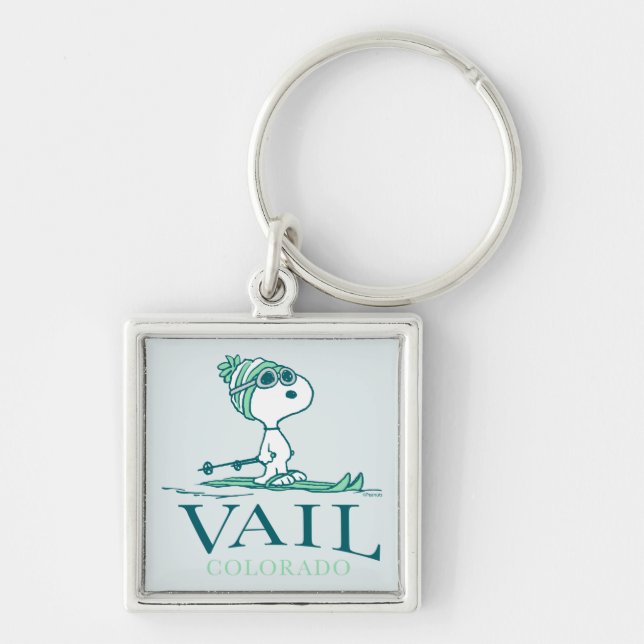 Peanuts | Snoopy Vail Colorado Keychain (Front)