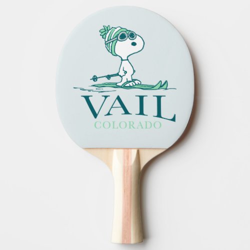 Peanuts  Snoopy Vail Colorado Ping Pong Paddle