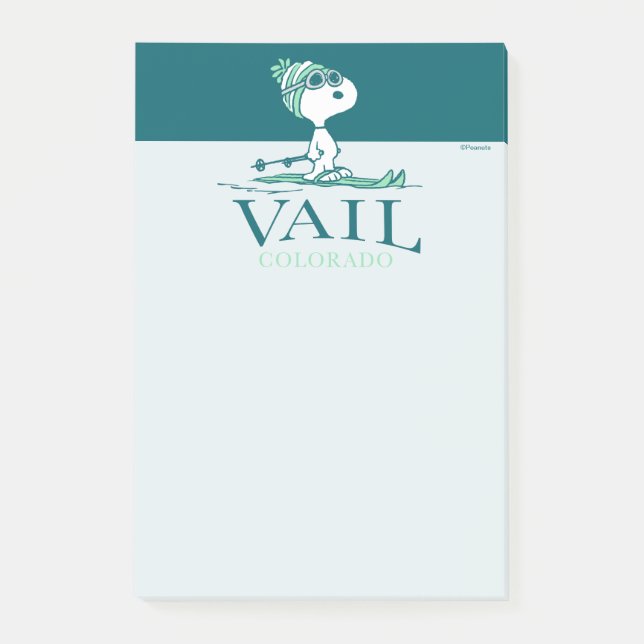 Peanuts | Snoopy Vail Colorado Post-it Notes (Front)