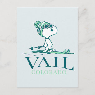 Peanuts Snoopy Vail Colorado Postcard