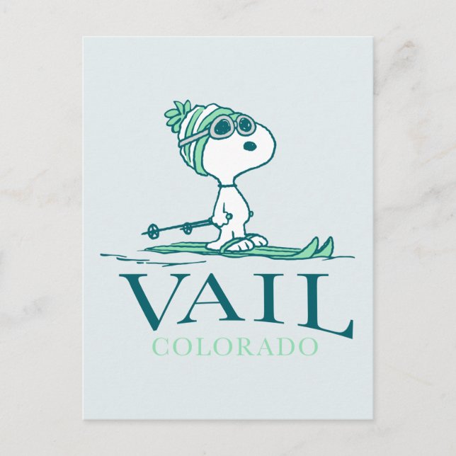 Peanuts | Snoopy Vail Colorado Postcard (Front)