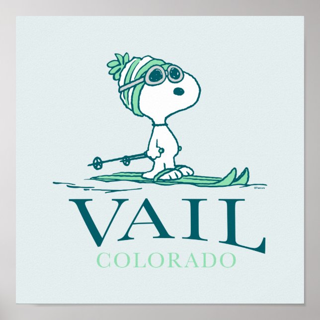 Peanuts | Snoopy Vail Colorado Poster (Front)