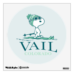 Peanuts Snoopy Vail Colorado Wall Decal