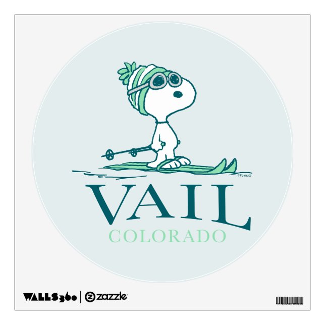 Peanuts | Snoopy Vail Colorado Wall Decal (Front)