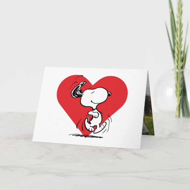 Peanuts | Snoopy Valentine's Day Walk Holiday Card (Front)