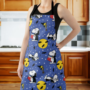 Peanuts   Snoopy Vampire Pattern Apron