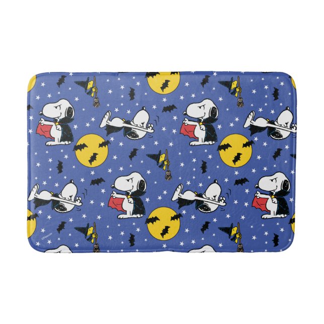 Peanuts | Snoopy Vampire Pattern Bath Mat (Front)