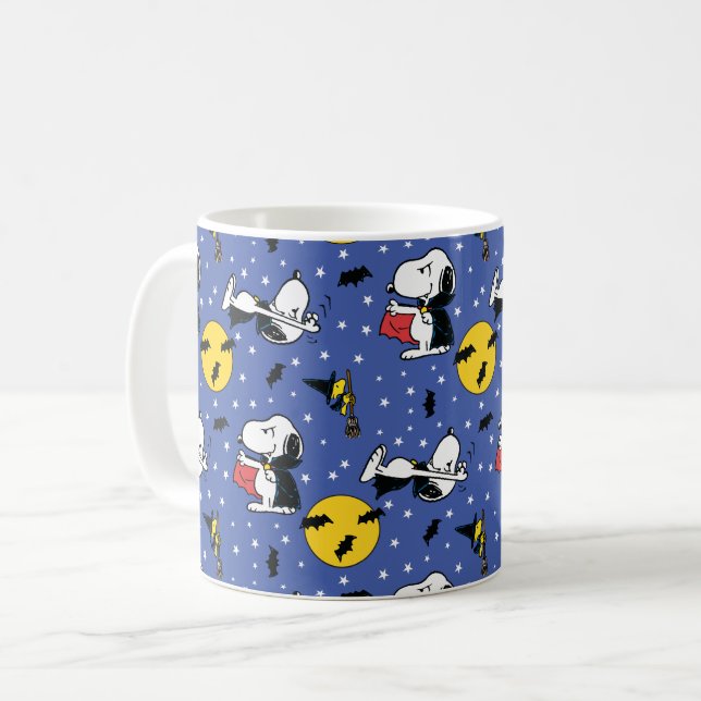 Peanuts | Snoopy Vampire Pattern Coffee Mug (Front Left)