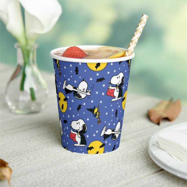 Peanuts | Snoopy Vampire Pattern Paper Cups (Insitu)