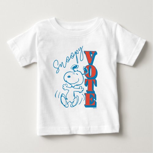 Peanuts  Snoopy _ Vote Baby T_Shirt