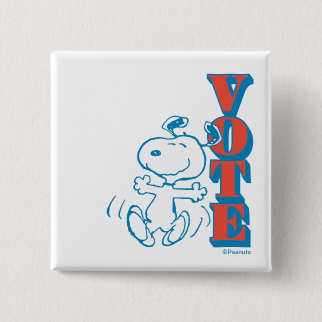 Peanuts | Snoopy - Vote Button (Front)