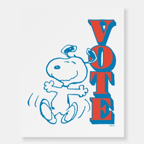 Peanuts  Snoopy _ Vote Foam Board