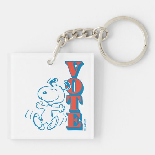 Peanuts  Snoopy _ Vote Keychain