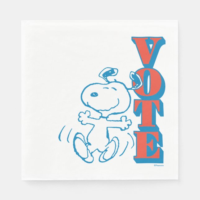 Peanuts | Snoopy - Vote Napkins (Front)