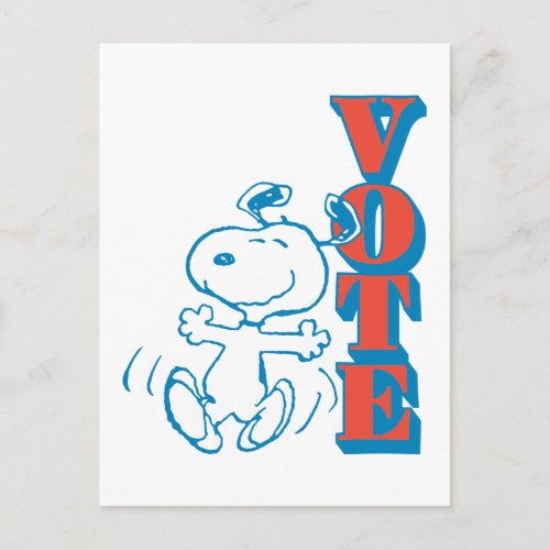 Peanuts  Snoopy _ Vote Postcard