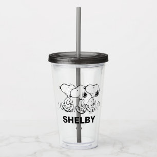 Peanuts   Snoopy Walking Tall Acrylic Tumbler