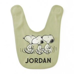 Peanuts | Snoopy Walking Tall Baby Bib