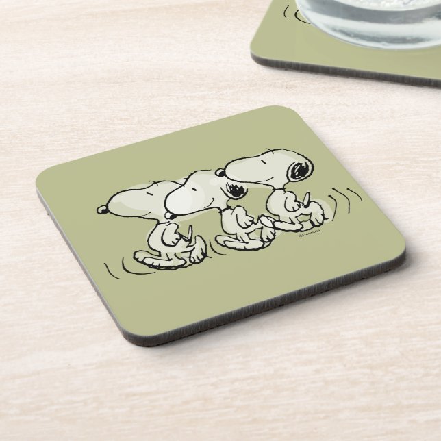 Peanuts | Snoopy Walking Tall Beverage Coaster (Left Side)