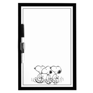 Peanuts Snoopy Walking Tall Dry Erase Board