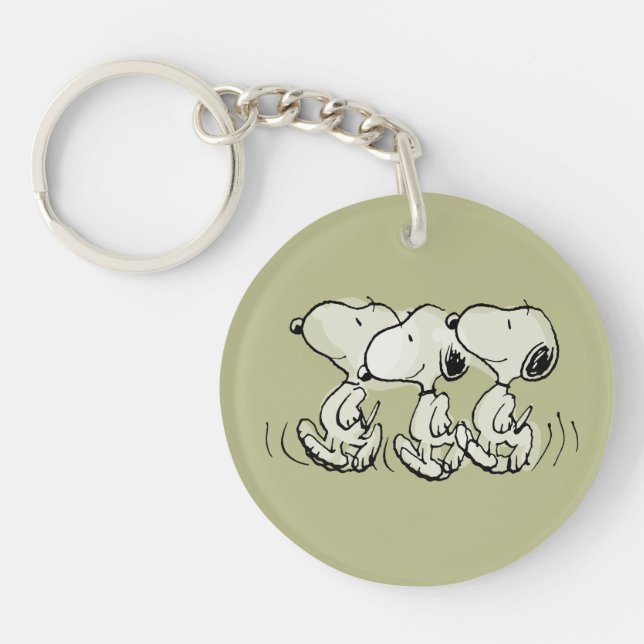 Peanuts | Snoopy Walking Tall Keychain (Front)