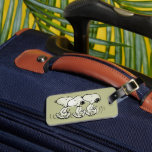Peanuts | Snoopy Walking Tall Luggage Tag<br><div class="desc">Check out this awesome Peanuts design featuring Snoopy.</div>