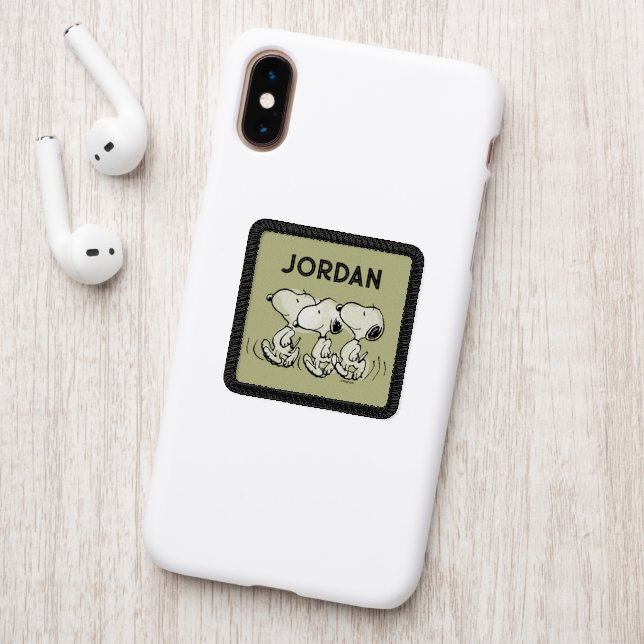 Peanuts | Snoopy Walking Tall Patch (On Phone Back)