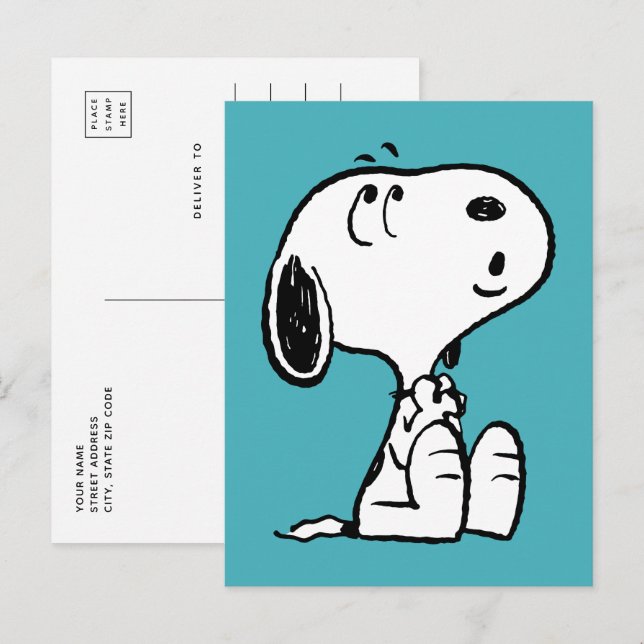 Peanuts | Snoopy Whistle Postcard | Zazzle