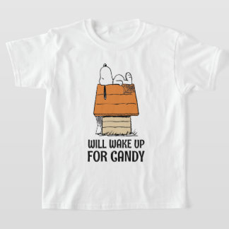 Peanuts | Snoopy Will Wake Up For Candy T-Shirt