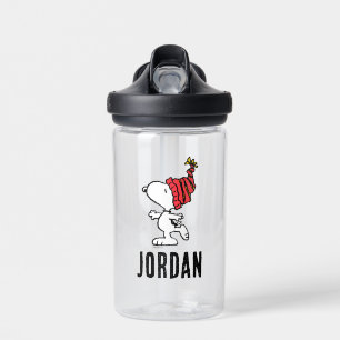 Peanuts   Snoopy Winter Beanie Cap   Add Your Name Water Bottle