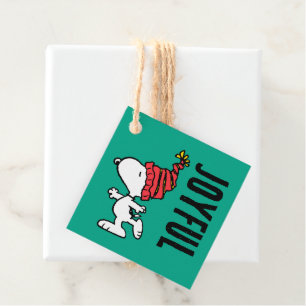 Peanuts   Snoopy Winter Beanie Cap Favor Tags