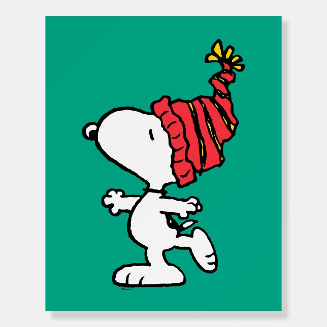 Peanuts | Snoopy Winter Beanie Cap Foam Board (Front)