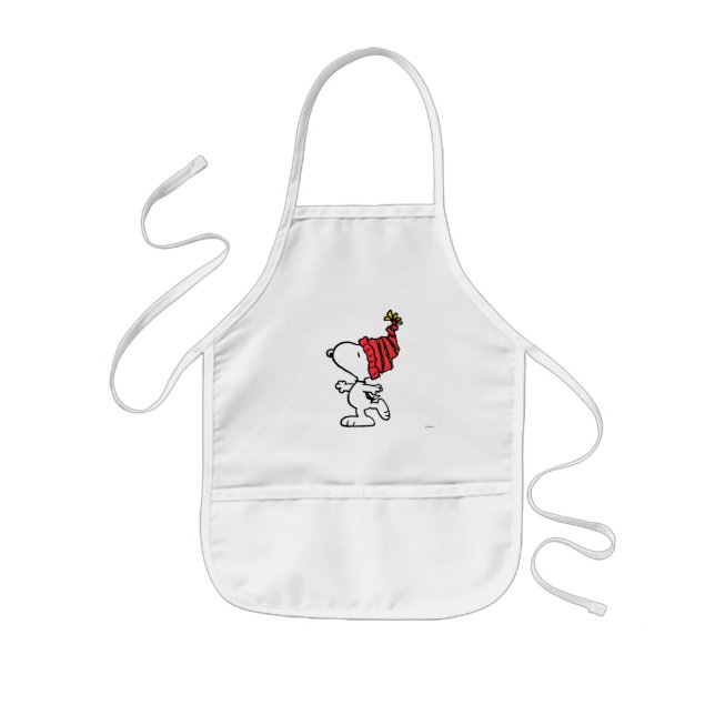 Peanuts | Snoopy Winter Beanie Cap Kids' Apron (Front)