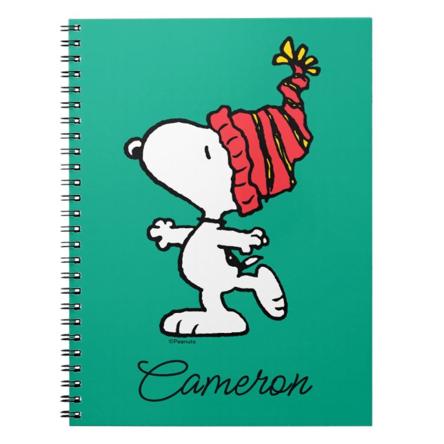 Peanuts | Snoopy Winter Beanie Cap Notebook (Front)