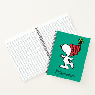 Peanuts Snoopy Winter Beanie Cap Notebook