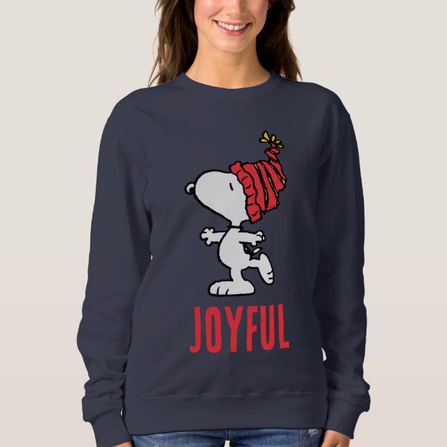 Peanuts | Snoopy Winter Beanie Cap Sweatshirt (Front)
