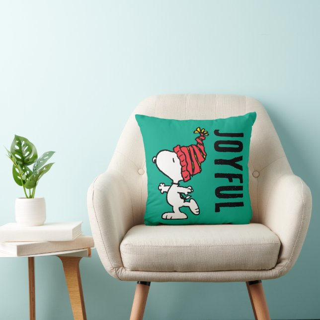 Peanuts | Snoopy Winter Beanie Cap Throw Pillow (Chair)