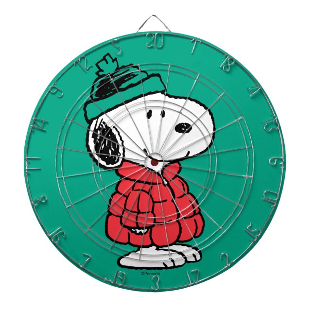 Peanuts | Snoopy Winter Coat & Hat Dart Board (Front)