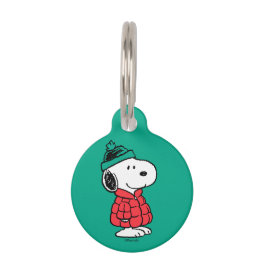 Peanuts Snoopy Winter Coat & Hat Pet ID Tag