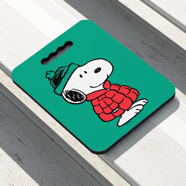 Peanuts | Snoopy Winter Coat & Hat Seat Cushion (In Situ)