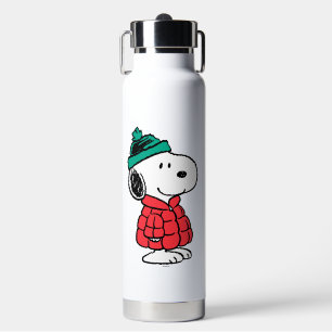 Peanuts Snoopy Winter Coat & Hat Water Bottle