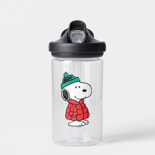 Peanuts Snoopy Winter Coat & Hat Water Bottle