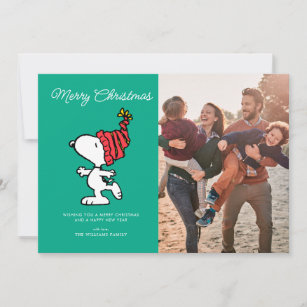Peanuts   Snoopy Winter Merry Christmas Holiday Card