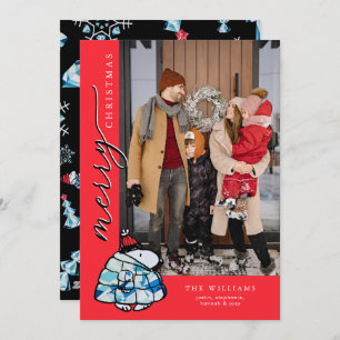 Peanuts Snoopy Winter Puffer Jack Holiday Card